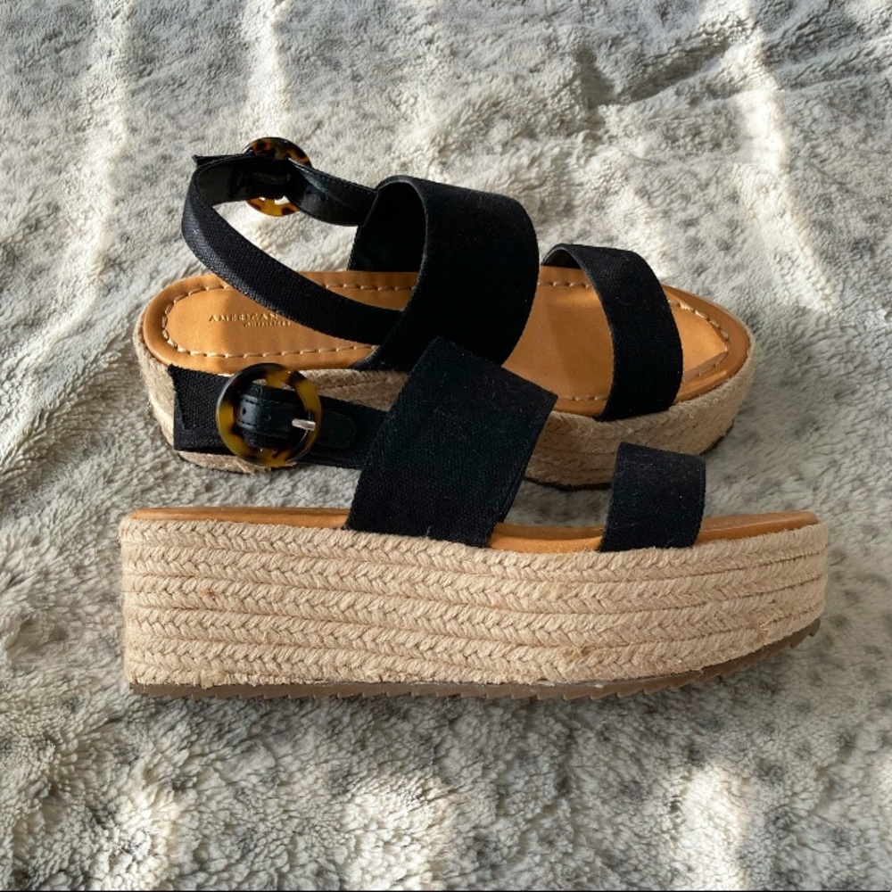 AE Double Band Espadrille Flatform